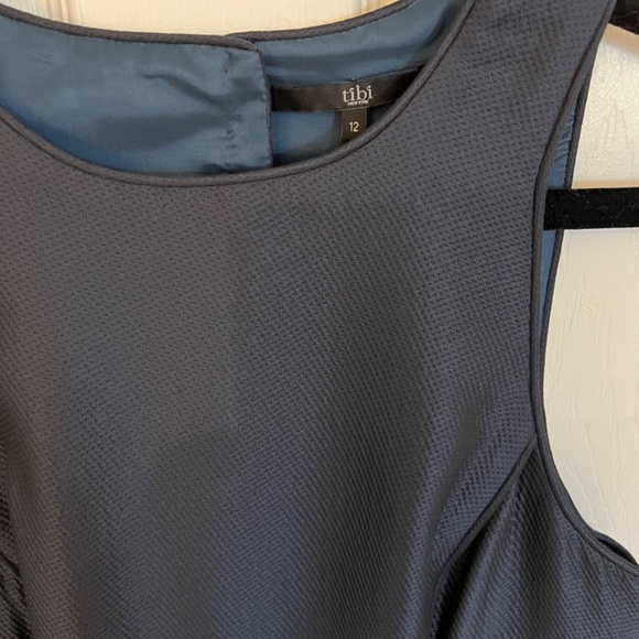 Tibi Navy blue, size 12 designer dress, MINT! NWT NEW Open back detail - Picture 7 of 10